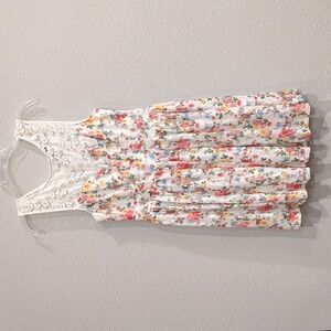 Nikibiki Dress Floral Lace Overlay Size Large